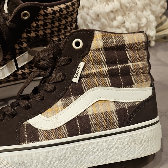 Vans Filmore Hi Brown Plaid Mix High-Tops - Picture 11 of 16